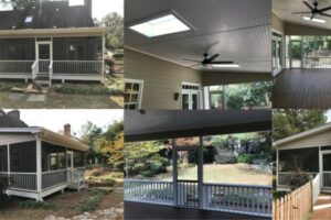 Screen Porch Build & Deck Replacement - All Angles